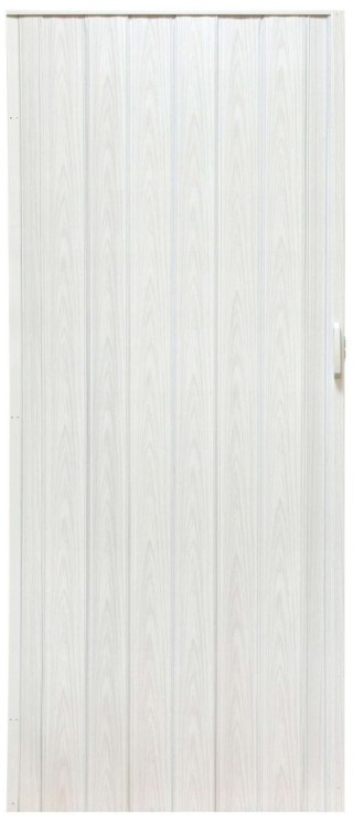 Drzwi harmonijkowe 004-04-90 biały dąb 90 cm
