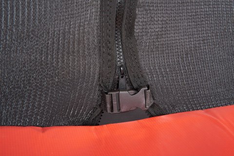 Trampolina Ogrodowa Jumpi 374cm/12FT Maxy Comfort Zielona Z Wewnętrzną Siatką
