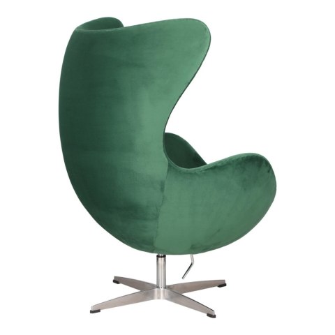 Fotel Jajo Velvet zielone/ srebrna