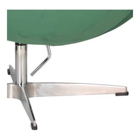 Fotel Jajo Velvet zielone/ srebrna