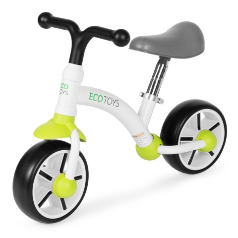Rowerek biegowy dla dzieci koła EVA regulacja siodełka zielony ECOTOYS