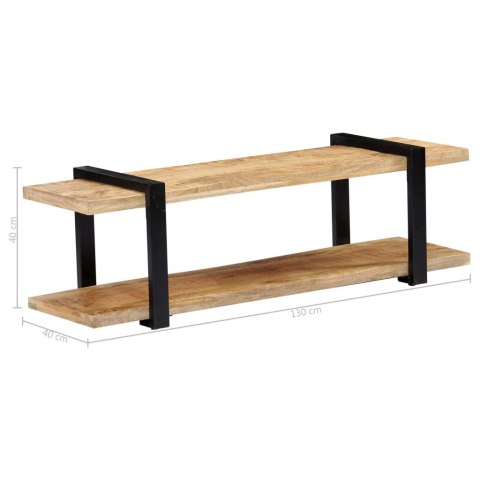 Szafka pod TV, 130x40x40 cm, lite drewno mango
