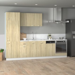 Zestaw 7 szafek kuchennych, "Lyon", dąb sonoma