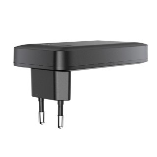 Ładowarka sieciowa płaska 65W GaN 2 USB-C USB-A ultra cienka - czarna