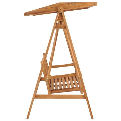 Huśtawka ogrodowa, 170 cm, lite drewno tekowe