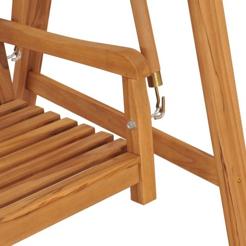 Huśtawka ogrodowa, 170 cm, lite drewno tekowe