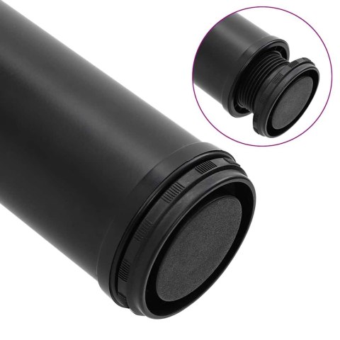 4 Nogi do stołu z regulacją wysokości Czarne 1100 mm