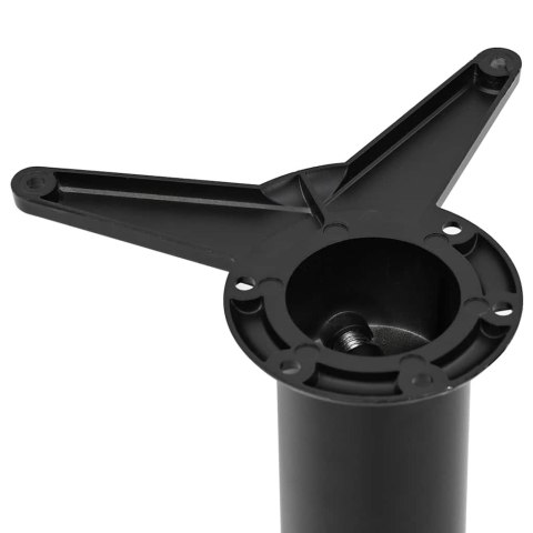4 Nogi do stołu z regulacją wysokości Czarne 1100 mm
