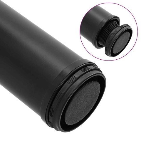 4 Nogi do stołu z regulacją wysokości Czarne 710 mm