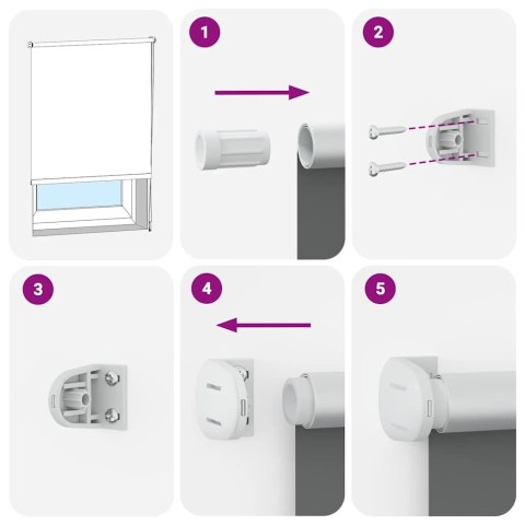Roleta przeciwsłoneczna 140 x 230 cm kremowo biała