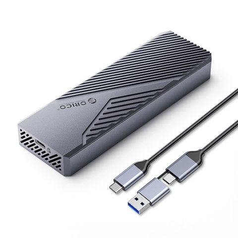 Kieszeń obudowa na dysk CNM2-G20 M.2 NVME USB-C 20Gb/s - szara