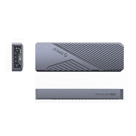 Kieszeń obudowa na dysk CNM2-G20 M.2 NVME USB-C 20Gb/s - szara