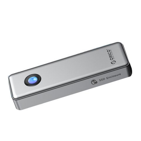 Kieszeń obudowa na dysk OUM2-G20 M.2 NVME USB-C 20Gb/s - srebrna