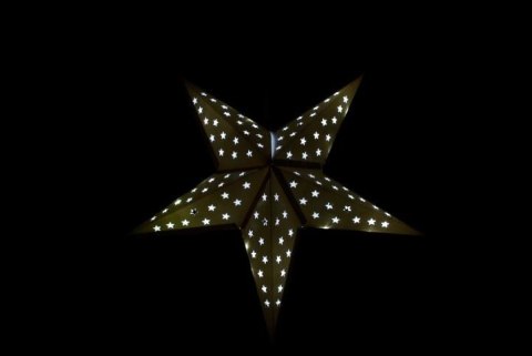 Świąteczna gwiazda z timerem,60 cm, 10 LED, biała