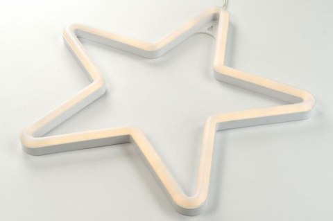 Świąteczne oświetlenie - gwiazda neonowa,120 LED,ciepła biel