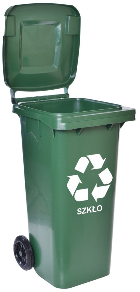 Pojemnik na odpady 120L kosz zielony