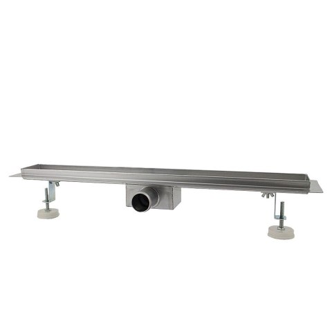 Odpływ liniowy 60cm łazienkowy ze stali nierdzewnej z maskownicą Glass Schwarz
