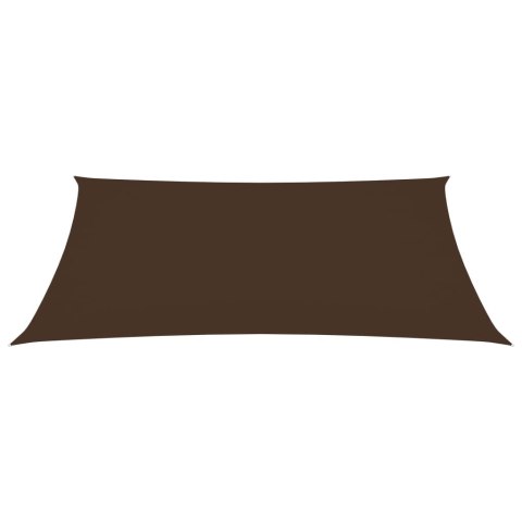 Prostokątny żagiel ogrodowy z tkaniny Oxford, 2x4 m, brązowy