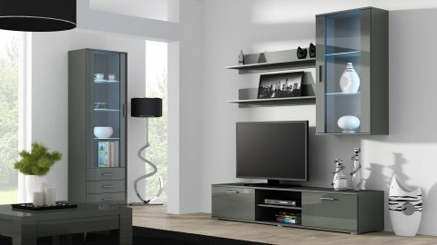 Witryna SOHO S1 szary/ szary połysk