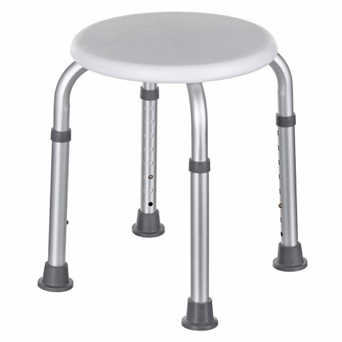Taboret prysznicowy okrągły aluminiowy