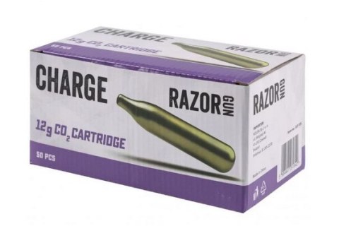 Kapsuły CO2 RazorGun 12g - 50 sztuk w pudełku