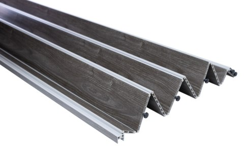 Drzwi harmonijkowe 001P-64-90 dąb grafit mat 90 cm