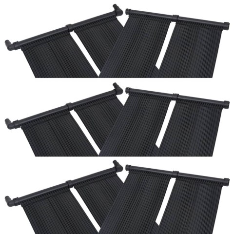 Panele solarne do podgrzewania basenu, 6 szt., 80x310 cm