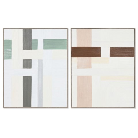 Płótno Home ESPRIT Sosna Płótno 82 x 4,5 x 102 cm 82,2 x 4,5 x 102 cm