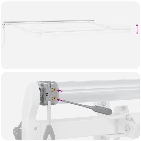 Automatyczna markiza chowana biała 400x300 cm