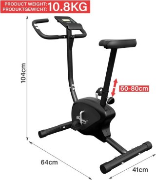 Physionics Rower treningowy regulowany, 41 x 64 x 104 cm