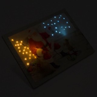 Podświetlany obraz Święty Mikołaj 40LED, 30 x 40 cm