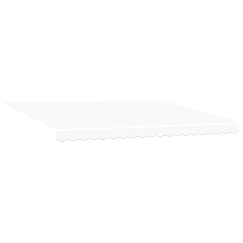 Automatyczna markiza chowana Biała 450x300 cm, Materiał wymienny do markizy 4.5x3 m Biała