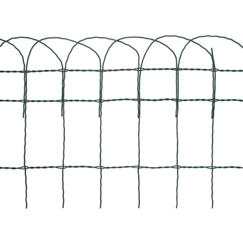 Obrzeże ogrodowe, malowane proszkowo żelazo, 25 x 0,4 m