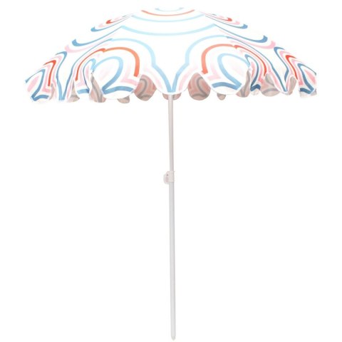 PARASOL PLAŻOWO OGRODOWY 160CM PASEK NIEBIESKO RÓŻOWY