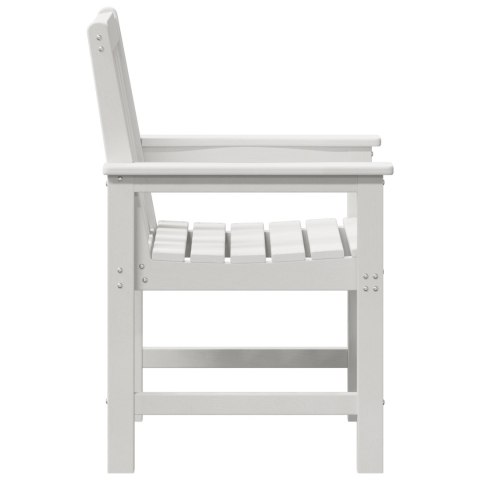 Krzesełka do jadalni w ogrodzie 4 szt. Białe 65,5x55,5x88 cm HDPE