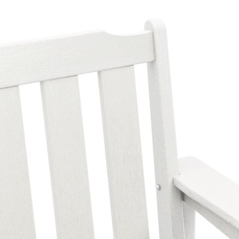 Krzesełka do jadalni w ogrodzie 4 szt. Białe 65,5x55,5x88 cm HDPE
