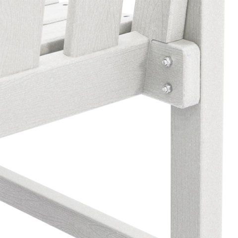 Krzesełka do jadalni w ogrodzie 4 szt. Białe 65,5x55,5x88 cm HDPE