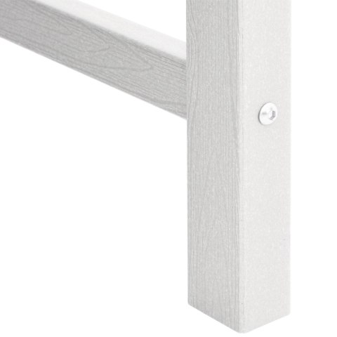 Krzesełka do jadalni w ogrodzie 4 szt. Białe 65,5x55,5x88 cm HDPE