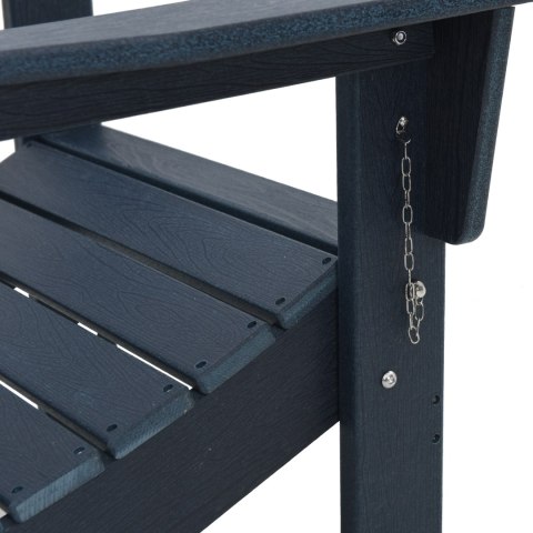 Zestaw ogrodowy z 3 elementami granatowy HDPE