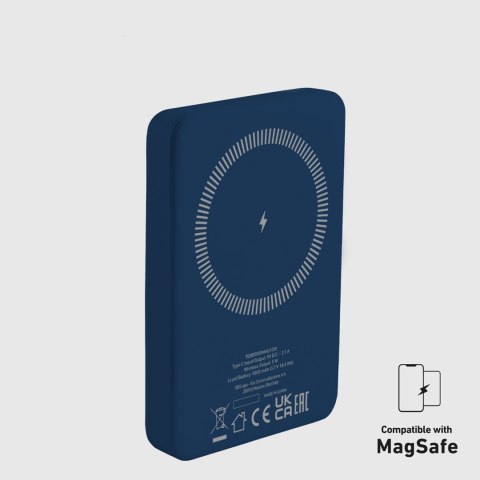 Powerbank 5000 mAh MagSafe - niebieski