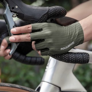 Rękawiczki rowerowe oddychające bez palców rozmiar S - zielone