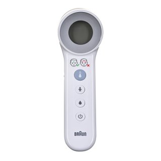 Termometr bezdotykowy Braun Age Precision BNT400 (Bezdotykowy, Pomiar kontaktowy; kolor biały)