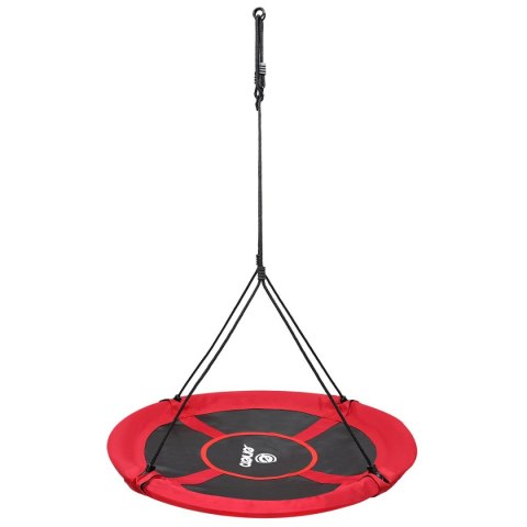 HUŚTAWKA OGRODOWA BOCIANIE GNIAZDO 110CM XXXL CZERWONA