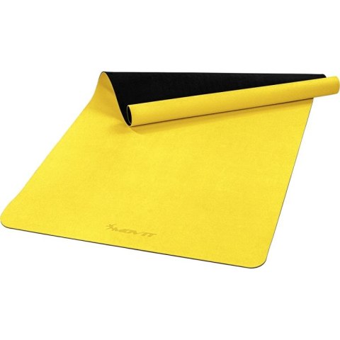Mata do jogi fitness antypoślizgowa 190×100×0,6cm, żółta