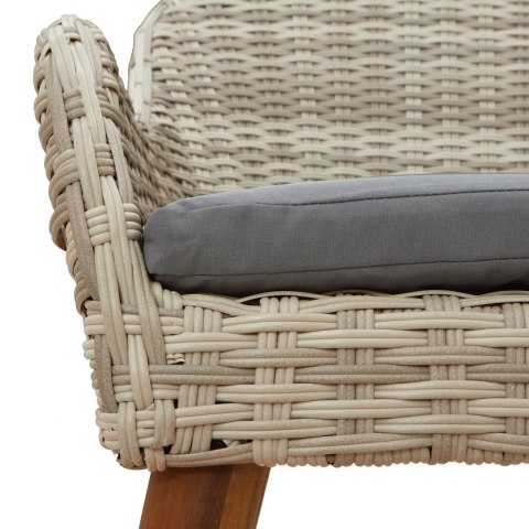 Zestaw do jadalni 9 pcs Jasnoszary 190 x 80 x 74 cm