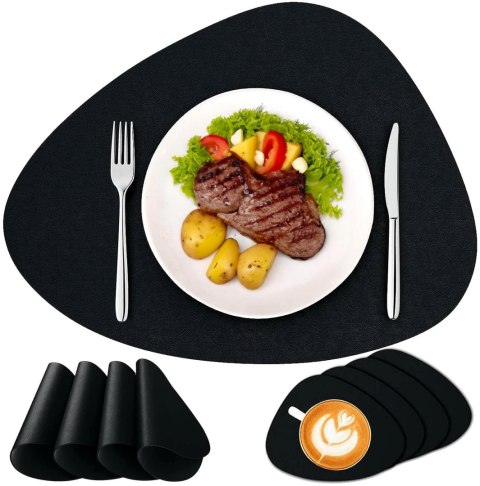 Komplet podkładek na stół TRIVAL BLACK