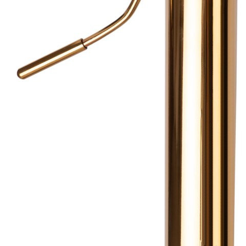 Krzesło barowe CYDRO GOLD welurowe grafitowe VELVET