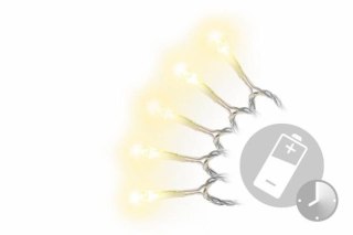 Świąteczny LED łańcuch - 10 m, 100 diod, ciepła biel