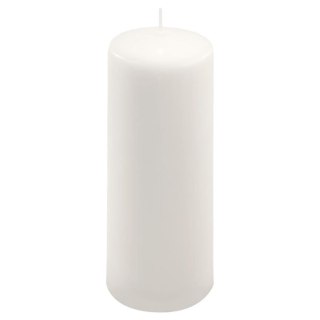 Zestaw świec słupkowych, 20 cm, Ø 7,5 cm, biały, 2 szt.