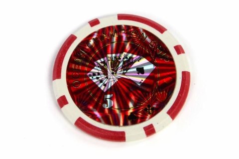 Żetony pokerowe Ocean 50 szt. z nominałem 5